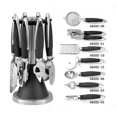 家庭 キッチン ABS ハンドル ステンレス スチール 430 木器具セット キッチンウェア ガジェットセット