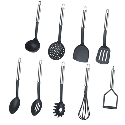 持続可能 9 PCS ナイロン キッチン ツール セット 調理 熱耐性 210 度まで