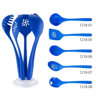 シルク印刷 ロゴ キッチン用具セット 耐久性ナイロン8点 キッチン用具